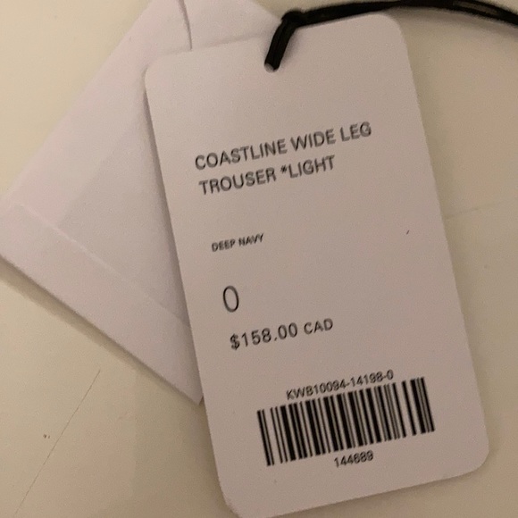 Kit and Ace Wide leg navy trousers - Picture 2 of 7